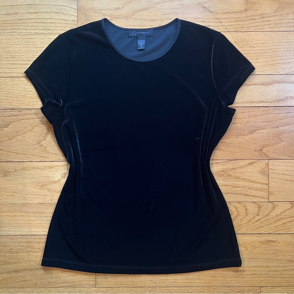 Context Black Velvet Y2K Whimsigoth Top